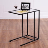 Tangkula 26" Sofa Side C-Shape Snack Table, Coffee Desk Tray End Furniture for Home Office - Photo 5