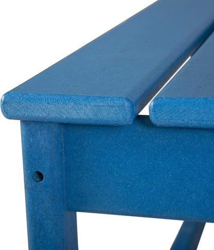 WO WESTIN OUTDOOR HDPE Laguna Outdoor Poly Adirondack Coffee Table, Pacific Blue