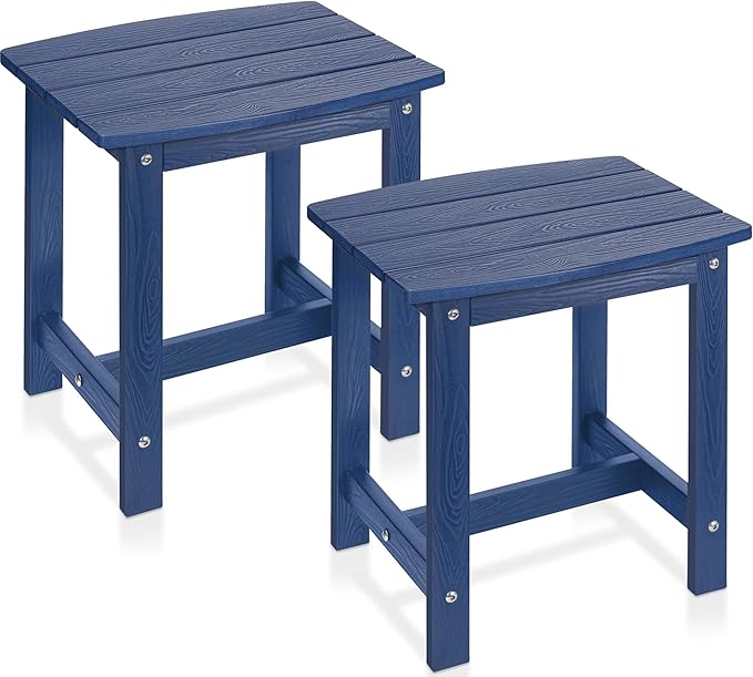 Y&M Outdoor Side Table, HIPS Adirondack Small Single Table, Waterproof Square Outside Table - Photo 1
