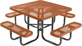 COATEDOUTDOORFURNITURE Heavy-Duty Portable Outdoor Picnic Table with Umbrella Hole - Photo 1