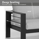 Kiss the Water Outdoor Patio Metal Furniture Chair - Photo 6