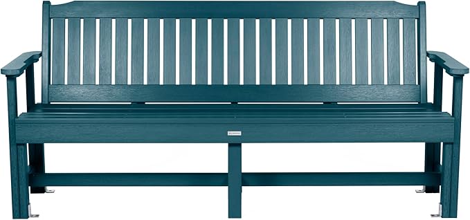 Sequoia Professional CM-BENSQ62-NBE Commercial Grade Exeter 6 Foot Garden Bench, Nantucket Blue - Photo 5