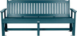 Sequoia Professional CM-BENSQ62-NBE Commercial Grade Exeter 6 Foot Garden Bench, Nantucket Blue - Photo 5