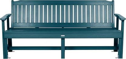 Sequoia Professional CM-BENSQ62-NBE Commercial Grade Exeter 6 Foot Garden Bench, Nantucket Blue