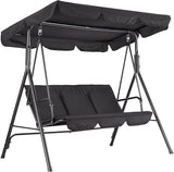GarveeLife Outdoor Porch Swing Chair with Adjustable Canopy for Adults, 3-Seat Patio Glider Bench with Thick Cushions - Photo 1