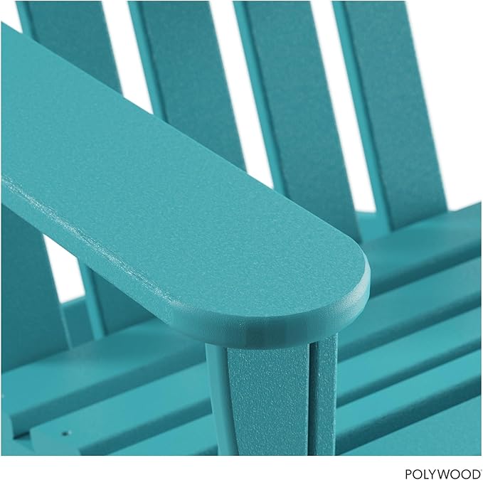 POLYWOOD AD4030AR Classic Outdoor Adirondack Chair, Polyethylene, Aruba
