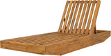 Christopher Knight Home Maril Acacia Wood Chaise Lounge Chair Outdoor, Adjustable Backrest Sun Lounger Recliner - Photo 7