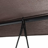Garden Swing Bench for Patio, 3-Seater Outdoor Porch Swing with Adjustable Canopy, Convertible Bed - Photo 8