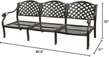 Darlee Nassau Cast Aluminum Patio Sofa - Photo 2