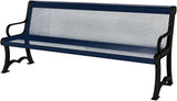 COATEDOUTDOORFURNITURE Heavy-Duty Outdoor Bench Thermoplastic Coated, Expanded Metal, Commercial-Grade Garden Bench - Photo 1