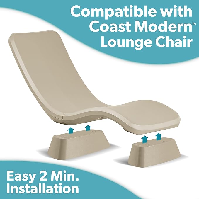 GoSports Coast Modern in Pool Lounge Chair - Waterproof & Weighted Chaise Lounger - Outdoor Pool Furniture for Patio or - Photo 2