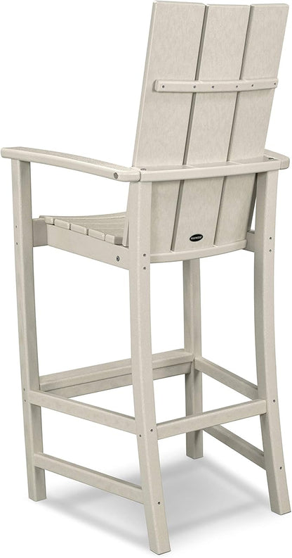 POLYWOOD® Modern Adirondack Bar Chair, Sand