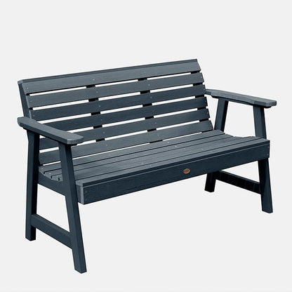 Highwood Weatherly Garden Bench, 5 Feet, Federal Blue