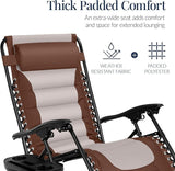 Best Choice Products Oversized Padded Zero Gravity Chair, Folding Outdoor Patio Recliner - Photo 4