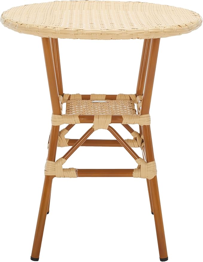 SAFAVIEH Outdoor Collection California Natural Bistro Table (Fully Assembled) - Photo 8