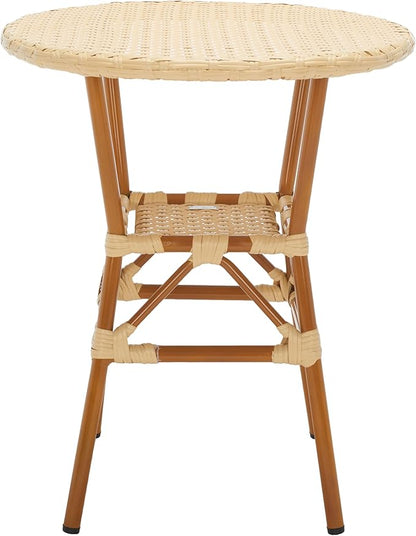 SAFAVIEH Outdoor Collection California Natural Bistro Table (Fully Assembled)