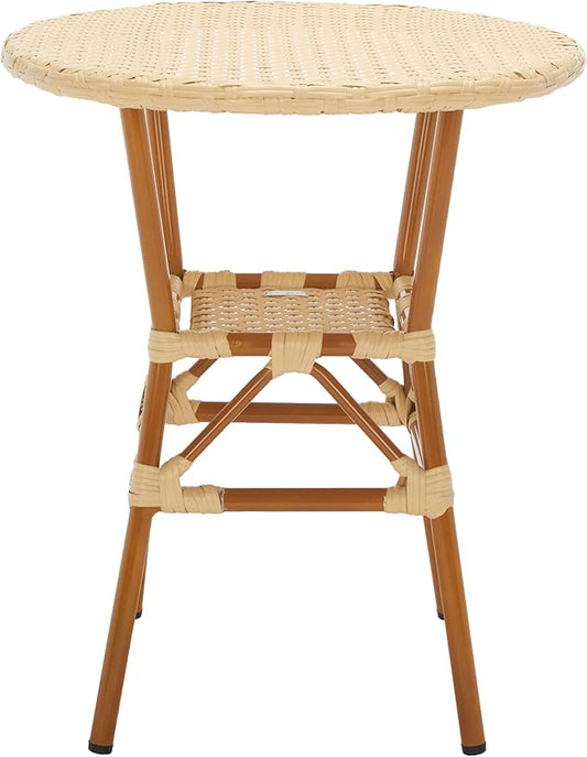 SAFAVIEH Outdoor Collection California Natural Bistro Table (Fully Assembled)