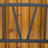 50" Metal Garden Bench, Black Outdoor Patio Bench for 2, Park-Style Comfort, Rust-Resistant with Smooth Armrests - Photo 7