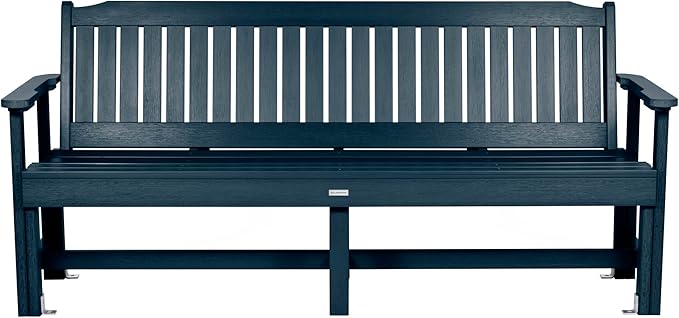Sequoia Professional Commercial Grade Exeter Garden Bench, 6ft, Federal Blue - Photo 5