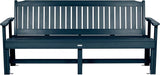 Sequoia Professional Commercial Grade Exeter Garden Bench, 6ft, Federal Blue - Photo 5