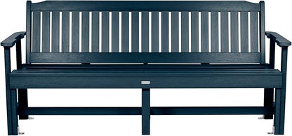 Sequoia Professional Commercial Grade Exeter Garden Bench, 6ft, Federal Blue