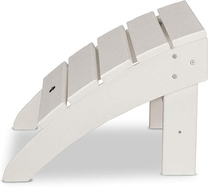 POLYWOOD® Palm Coast Ottoman, White