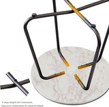 VECELO Outdoor Side Table, 17.7 inch Patio Small Round End Table - Photo 5