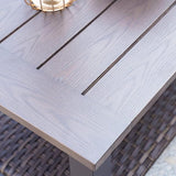 Grand patio Outdoor Coffee Table with Wicker Shelf Storage - Photo 6