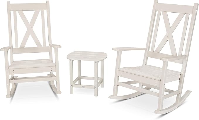 POLYWOOD® Braxton Rocking Chair Set, Sand