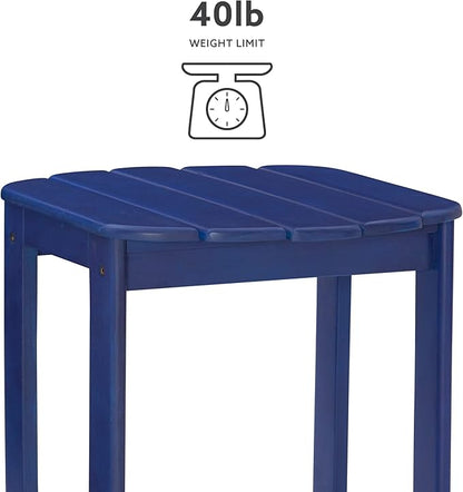 Linon Jayde Blue Adirondack Outdoor Accent Table