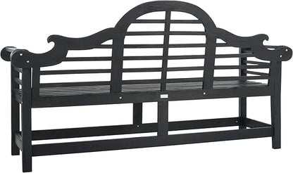 Safavieh PAT6705K Outdoor Collection Khara Dark Slate Grey Bench