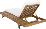Christopher Knight Home Dami Patio Chaise Lounge Chair Outdoor with 4-Thick Cushion, Acacia Wood Poolside Sun Lounger - Photo 9