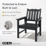 Stoog Weatherproof Outdoor Bench & Outdoor Chairs Set, Patio Furniture Set, Include 2 Garden Chairs and 1 Garden Bench - Photo 5