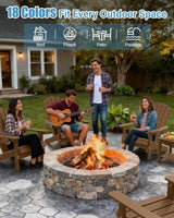 YEFU Adirondack Chair Weather Resistant: Outdoor Chair HIPS Plastic Adirondack Chairs - Patio Chairs with Cup Holder & - Photo 7