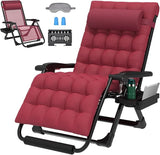 ZENPETIO Oversized Zero Gravity Chair, 33In XXL Zero Gravity Recliner Lounge Chair - Photo 1