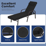 Patio Chaise Lounge Set 3 Pieces Pool Lounge Chairs - Photo 3