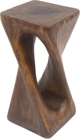 Christopher Knight Home Novi 26.8"H Lightweight Concrete Outdoor Side Table, Hollow Twist-Shaped Patio End Table - Photo 6