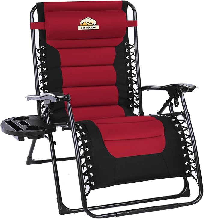 Oversized Padded Zero Gravity Lounge Chair - Photo 1
