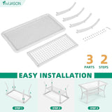 VIVIJASON Outdoor Wicker Coffee Table, All-Weather Rattan Patio Coffee Table with 2-Tier Storage - Photo 7