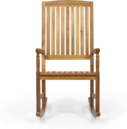 Christopher Knight Home Arcadia Courtyard Outdoor Gardern Rocking chairs, 23 "W x 32 "D x 43.5 "H, Teak