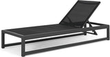 Christopher Knight Home Eudora Outdoor Chaise Lounge (Set of 2), Aluminum, Black, Gray - Photo 9