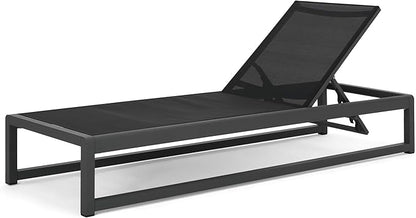 Christopher Knight Home Eudora Outdoor Chaise Lounge (Set of 2), Aluminum, Black, Gray