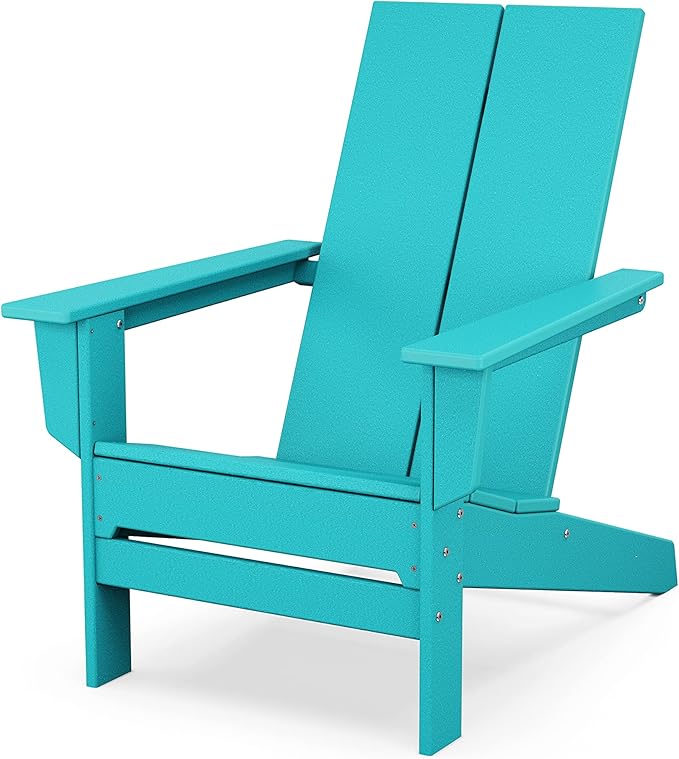 POLYWOOD Contemporary Modern Adirondack Chair in Aruba