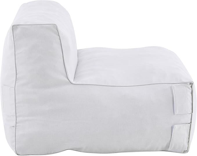 Christopher Knight Home Yanita Comfy Outdoor Bean Bag Chair, All Weather Bean Bag Chairs for Adults and Kids, Indoor/Outdoor Single Sofa, Patio Lounge Chair, Modern Outdoor Lounge Seating, Light Grey