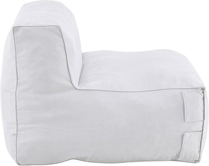 Christopher Knight Home Yanita Comfy Outdoor Bean Bag Chair, All Weather Bean Bag Chairs for Adults and Kids, Indoor/Outdoor Single Sofa, Patio Lounge Chair, Modern Outdoor Lounge Seating, Light Grey