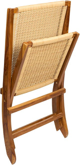 TeakCraft Teak Rattan Lounge Chair – Foldable - Photo 4
