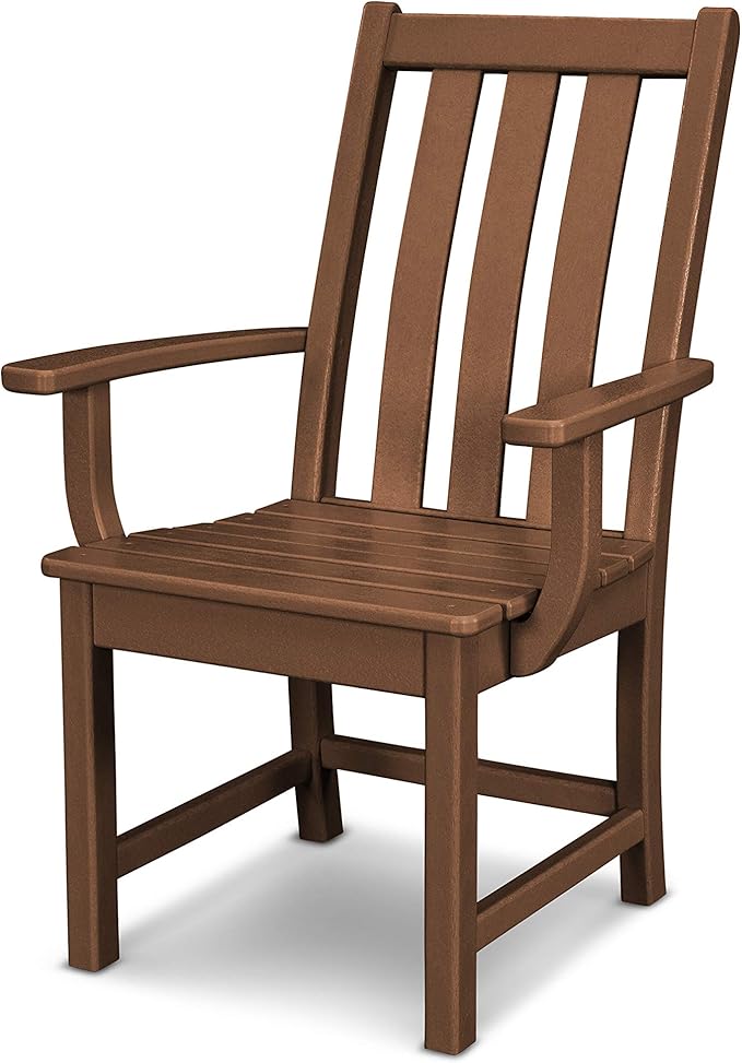 POLYWOOD Vineyard Dining Arm Chair (Teak)