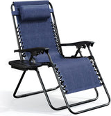 Nestl Zero Gravity Chairs, Portable Patio Lounge Chair Outdoor with Pillows & Cup Holder Trays - Photo 1