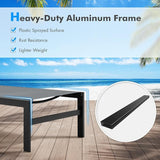 Tangkula Aluminum Lounge Chair Outdoor, Patio Adjustable Chaise Lounge with 6-Position Backrest, Aluminum Frame - Photo 6