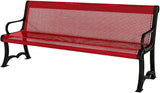 COATEDOUTDOORFURNITURE Coated Outdoor Furniture Heavy-Duty Outdoor Bench Thermoplastic Coated, Punched Steel - Photo 1